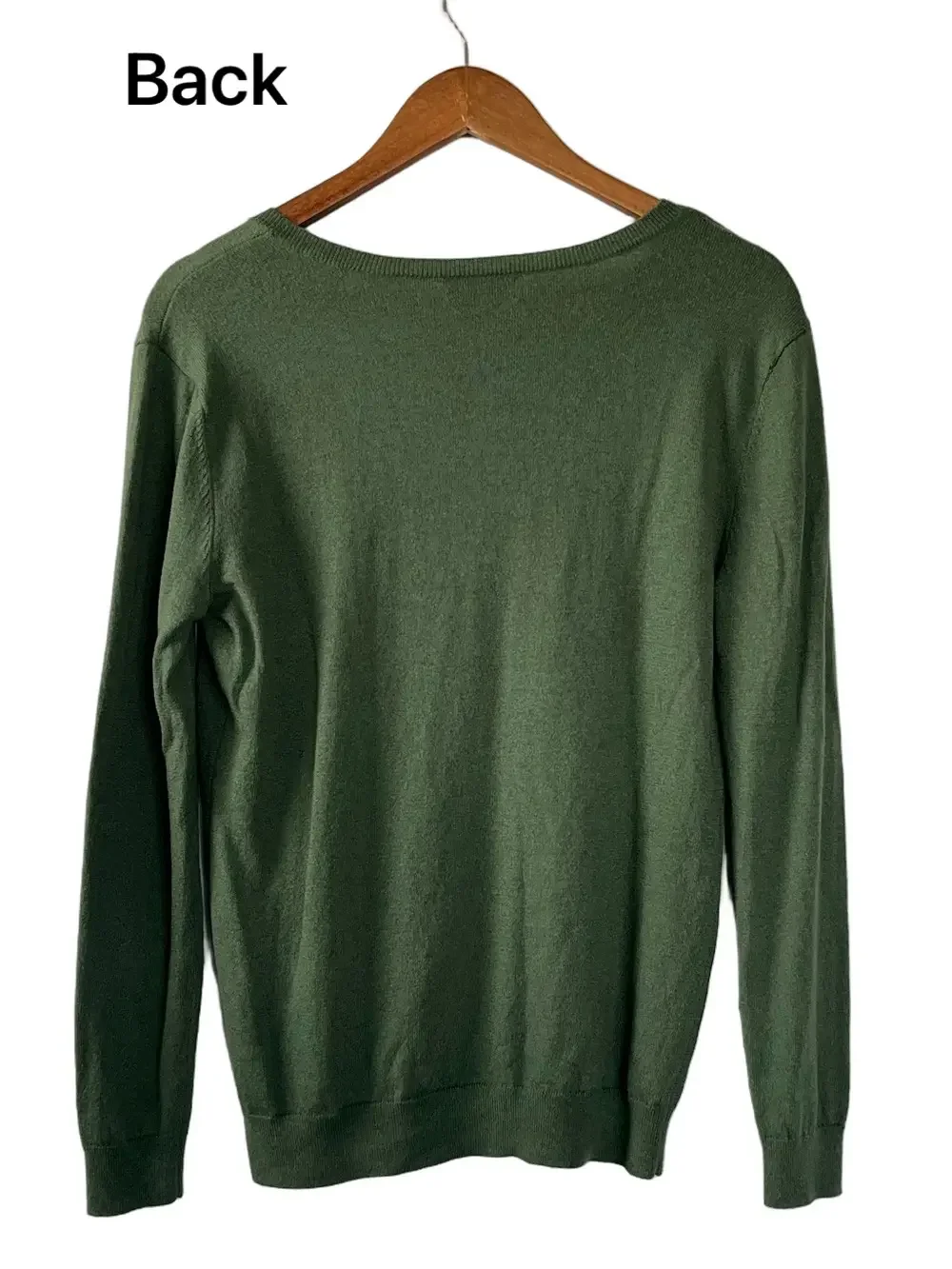 Vineyard Vines Wool Cashmere V-Neck Sweater Olive Green Men’s S